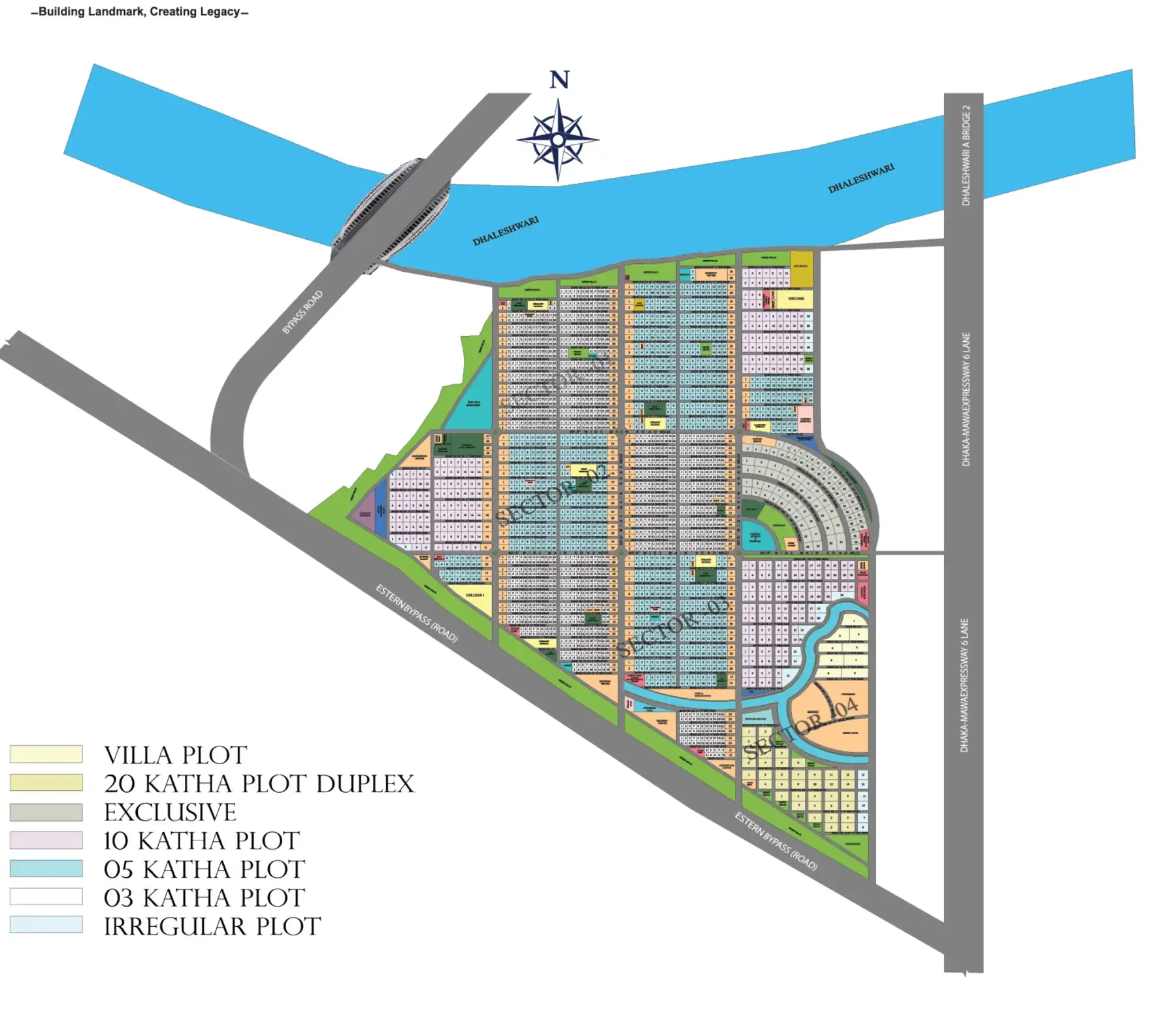 South City master plan & sector layout